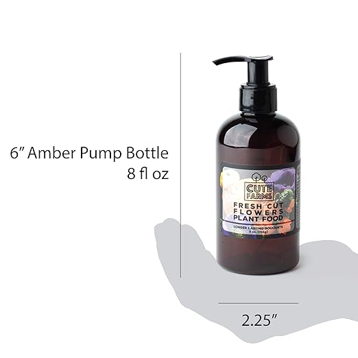 Fresh Cut Flower Food for Longer Lasting Blooms | Gentle Plant Food Concentrate (Three - 8 oz. Bottles)