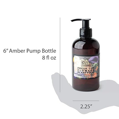 Fresh Cut Flower Food for Longer Lasting Blooms | Gentle Plant Food Concentrate (Three - 8 oz. Bottles)