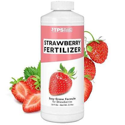 Strawberry Fertilizer for Fruit and Berry Gardens, Liquid Plant Food, 32 oz (1 Quart)