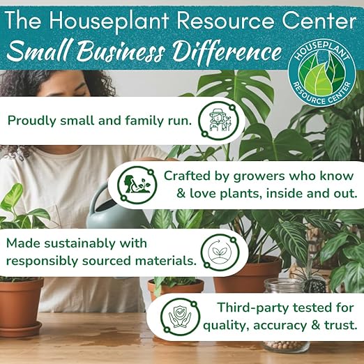 Houseplant Soil Conditioner & Probiotic – Organic Growth Booster (1-1-4) for Rejuvenating Tired Plants | Improves Soil Structure & Nutrient Availability for Stronger Roots & Fuller Leaves | 4 oz