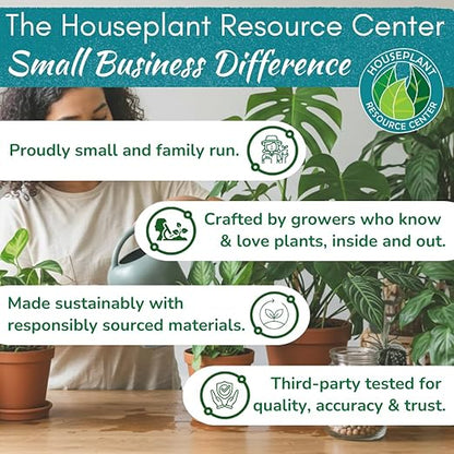 Houseplant Soil Conditioner & Probiotic – Organic Growth Booster (1-1-4) for Rejuvenating Tired Plants | Improves Soil Structure & Nutrient Availability for Stronger Roots & Fuller Leaves | 4 oz