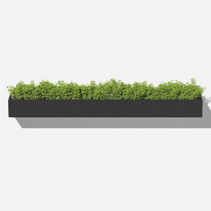 Veradek Forma Series Trough Hanging Planter - Rectangular Planter for Window Sill/Wall Decor | Made from Plastic-Stone Material | Modern Décor for Succulents, Indoor Small Plants