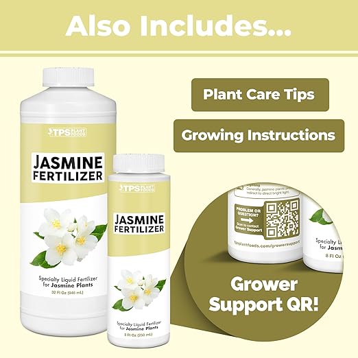 Jasmine Fertilizer for All Flowering Jasmine Shrubs and Vines, Liquid Plant Food 1 Gallon (128oz)