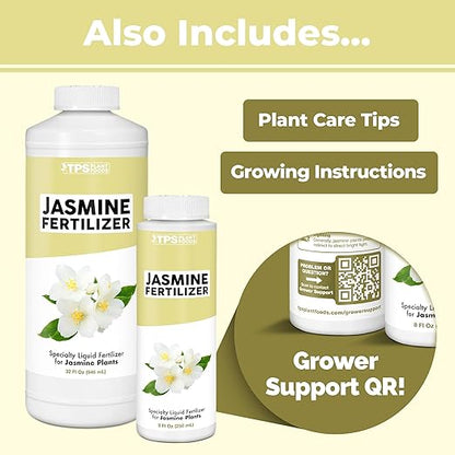 Jasmine Fertilizer for All Flowering Jasmine Shrubs and Vines, Liquid Plant Food, 32 oz (1 Quart)