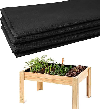 63 X 114 Inch Raised Garden Bed Liner, Non Woven Fabric Plant Liners for Large Veg Trough, Replacement Felt Window Box Liners, Fits Most Indoor/Outdoor Flower Pots