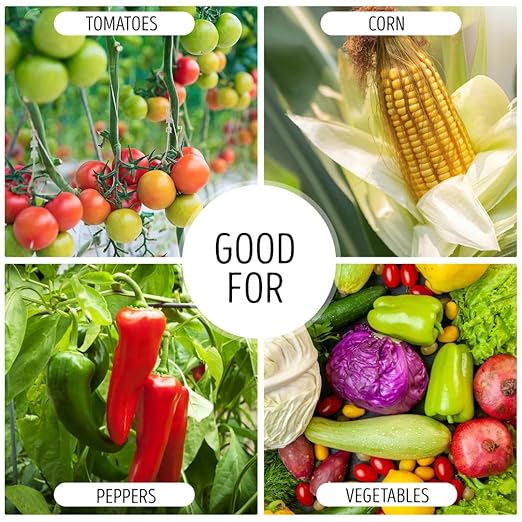 Organic Veg to Harvest Double Pack – Indoor & Outdoor Fertilizer for Leafy Greens, Vegetables, Herbs & More – Grow & Bloom Combo (1000g - 8 Plants)