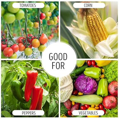 Organic Veg to Harvest Double Pack – Indoor & Outdoor Fertilizer for Leafy Greens, Vegetables, Herbs & More – Grow & Bloom Combo (1000g - 8 Plants)