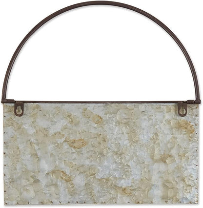 DII Galvanized Planter Collection Wall Hanging, Rectangle, 14.5x4x14.5, Iron