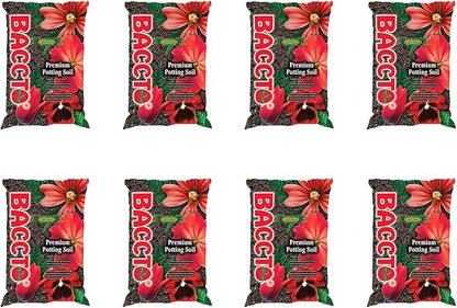 Michigan Peat General All Purpose Premium Potting Soil with Perlite for Indoor Outdoor Pots, Planters, and Raised Bed Gardening, 25 Pounds (8 Pack)