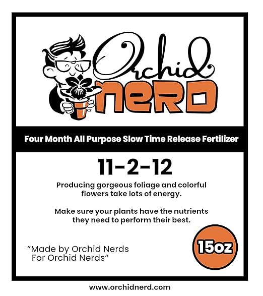 Orchid Food, 15-Ounce (Orchid Ferlizer) 11-2-12 Slow Time Release