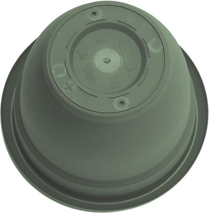 Bloem Ariana 20" Basil Round Self-Watering Resin Planter Pot - Rolled Rim Indoor and Outdoor Gardening Planter