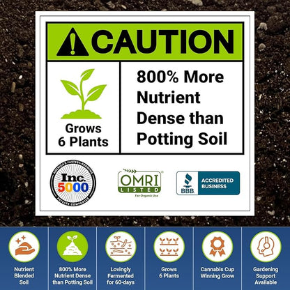 The Bud Grower | | California Super Soil | Premium 100% Nutrient Rich Organic Super Soil | 5 Pack of Hydroponic Nutrients and Grow Supplies | All-in-One Grow Tent Kit's & Supplies