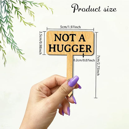 arricraft 15 Pcs Funny Plant Markers, Wooden Garden Stakes T-Type Garden Labels Funny Talking Plant Funny Garden Signs Garden Tags for Indoor and Outdoor Potted Seed Herbs Unique Funny Gifts