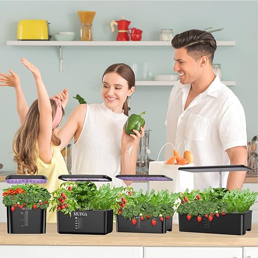 Hydroponic Nutrient Plant Food Supplies - MUFGA Suitable for Both Hydroponics Growing System and Soil Planting, Compatible with All Indoor Herb Garden Plants Accessories