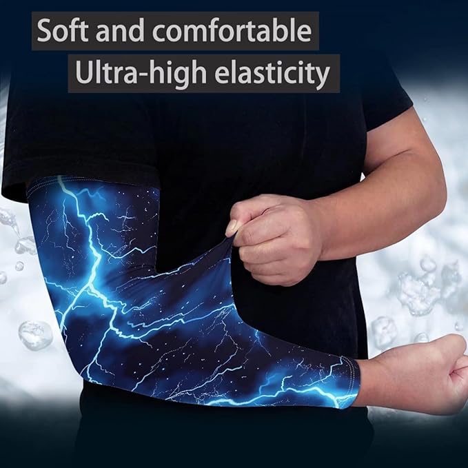 Binienty Unisex Arm Sleeves for Driving, Golf, Cycling, Sports, UV Protector Cooling Arm Sleeves Cover
