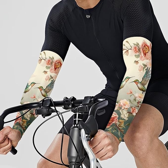 Binienty Unisex Arm Sleeves for Driving, Golf, Cycling, Sports, UV Protector Cooling Arm Sleeves Cover
