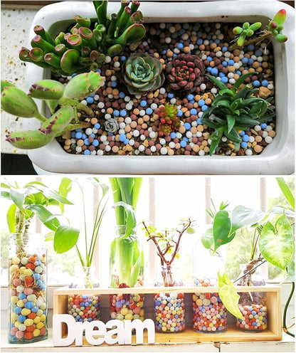 6LBS Garden Ceramsite, Clay Pebbles, Diameter 8-10mm, Horticultural Grade for Soil Hydroponics Aquaponics