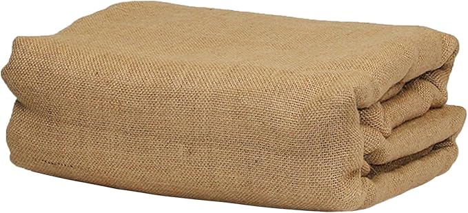 Sunnyglade 40in x 45ft Gardening Burlap Fabric, Winter Frost Natrual Burlap Plant Covers Freeze Protection, Shrub Potted Plants Cold Resistant Blankets, Suitable for Party Home Decorations (40in*45FT)