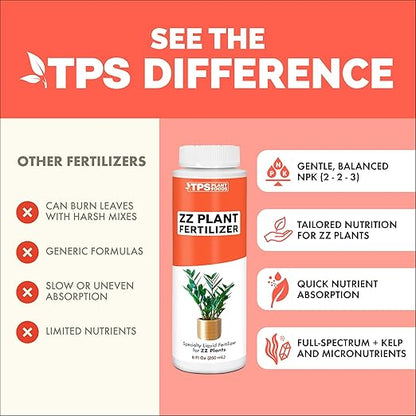 ZZ Plant Fertilizer for All Zamioculcas Plants, Liquid Plant Food, 32 oz (1 Quart)
