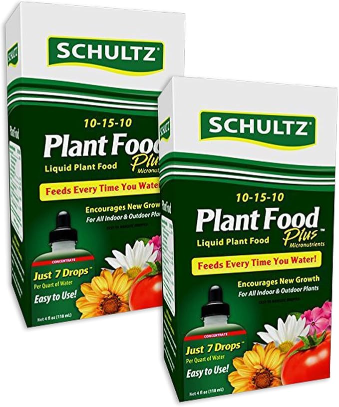 Schultz All Purpose Liquid Plant Food 10-15-10, 4 oz (2 Pack)