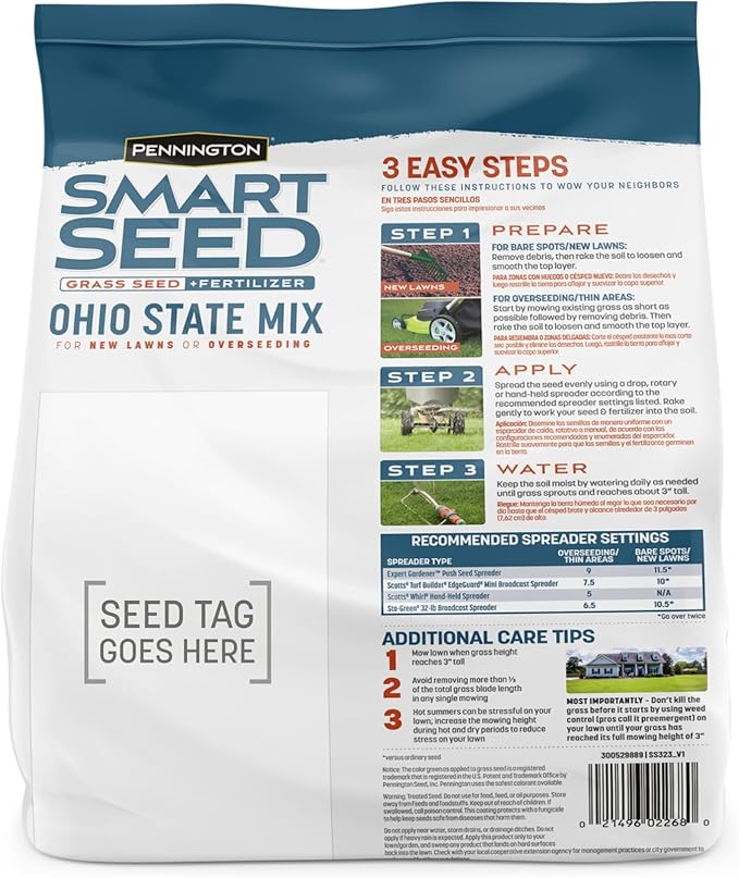Pennington Smart Seed Ohio State Grass Mix 3 lb
