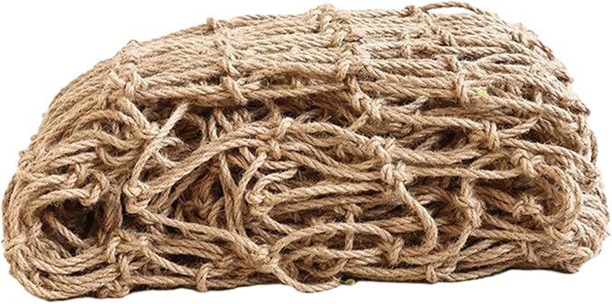 Plant Support Netting Jute Twine Trellis Outdoor Grow Party Indoor/Outdoor Ceiling Decor 3mm Mesh for Climb Plant Vegetables Vine Veggie, 1Mx5M