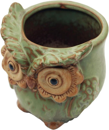Cotta Planters Cute Animal Succulent Planter Pots 3 Pack Sheep Planter Elephant Pot Owl Planter with Drainage Hole for 2" Small Plants