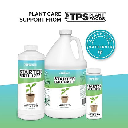 Starter Fertilizer – Liquid Plant Food for Seedlings, Starts & Transplants, Supports Strong Roots & Healthy Growth, 32 oz