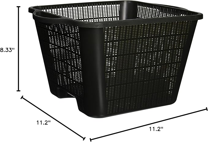 Laguna Sturdy Plastic Square Planting Basket, 8-1/3-Inch