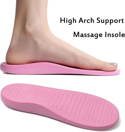 Women Men Orthopedic Clogs Arch Support Garden Shoes Sandals Slippers with Plantar Fasciitis Insoles