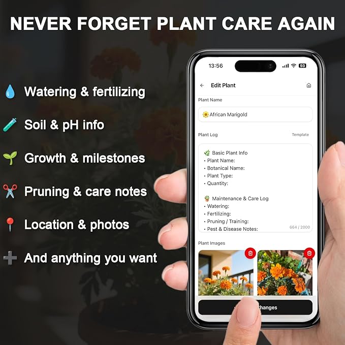 QR Plant Labels, Scan-to-Record Plant Care Tracker & Garden Journal, 304 Stainless Steel Outdoor Waterproof Tags Markers for Seeds and Herbs, Gift for Gardeners, 20 pcs