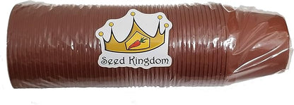 Seed Kingdom 50 New 3 Inch Plastic Nursery Pots ~ Pots are 3 Inch Round at The Top and 2.25 Inch Deep. Color: Terracotta