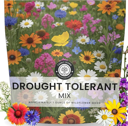 Drought Tolerant Mix – 22,000 Seeds for Planting – 2026 Season – 1 Ounce Pouch