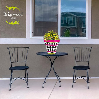 Briarwood Lane Neon Checkerboard Medium Planter