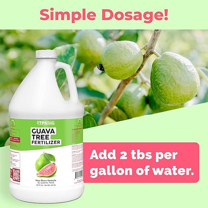 Guava Tree Fertilizer for Guava Trees, Great for White, Pink, and Red Guava Varieties, Liquid Fertilizer by TPS Plant Foods, 1 Gallon (128 oz)