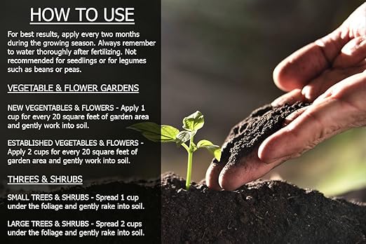𝐁𝐄𝐒𝐓𝐒𝐄𝐋𝐋𝐄𝐑 Organic Blood Meal Fertilizer by Gardenera - 12-0-0 NPK - All-Natural Plant Food Source of Nitrogen for Organic Gardening, Flowers, Vegetables, Trees & Shrubs [16 OZ]