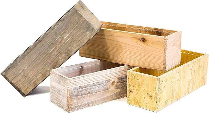 Clear Plastic Liners Inserts for Wood Boxes and Planters (10.5”x 3” x 3.5”) (Sell in Pack of 12) (to fit12 Planter) (L120404)