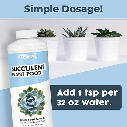 Succulent Plant Food – Gentle Liquid Fertilizer for Succulents & Cactus, 32 oz