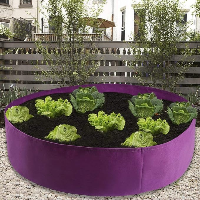 Firlar 100 Gallon Raised Garden Bed,Felt Fabric Breathable Planting Container Grow Bag Planter Pot for Plants, Flower,Vegetables