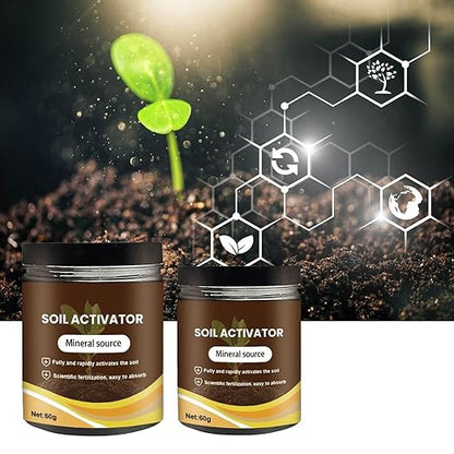 Soil Activated, 2025 Organic Soil Activator & Plant Fertilizer for Raised Garden Beds, Dirt Health Booster, Liquid Fertilizer for Indoor & Outdoor Plants for Raised Garden Beds, Potting Mix (3PC)