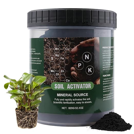 Soil Activator for Plants(35.2 oz / 1000g), Organic Soil Activators and Plant Fertilizers for Garden Beds, Potting Mix, Seedling Compost, Root Growth Booster
