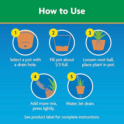 Miracle-GRO Moisture Control Potting Mix, for Container Plants, Protects Against Over- and Under-Watering, 16 qt., 2-Pack
