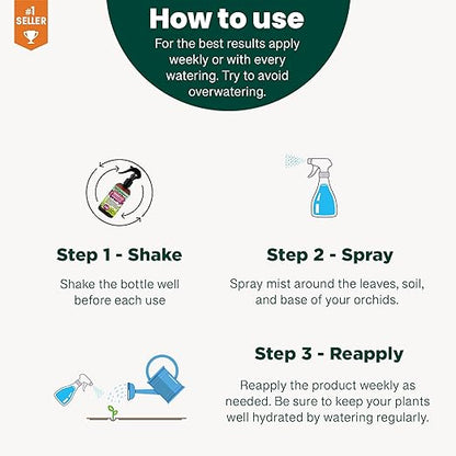 Gardenera Professional Hoya Spray Fertilizer Mist for Home Gardening | 3-1-2 Gentle Blend Mist for Healthy Leaves & Growth | Essential Nutrients for Hoya Plants - 8oz