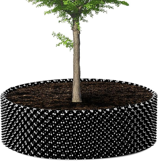 60 Gallon Air Pruning Container, Raised Garden Bed New Plastic Nursery Pot Fruit Vegetable Garden Grow beds (4 ft Diameter), Black