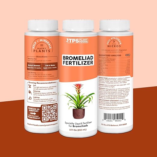 Bromeliad Fertilizer – Liquid Plant Food for Bromeliad Plants, 32oz