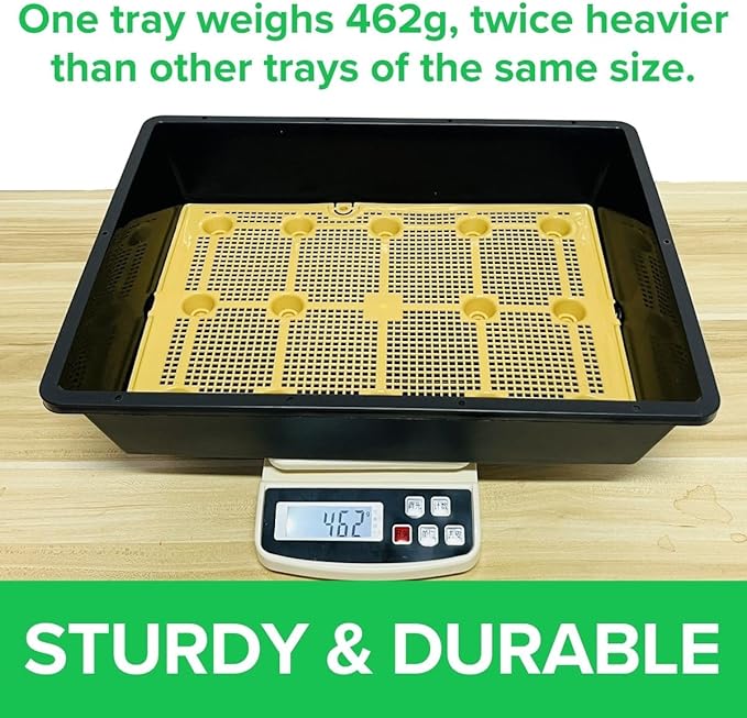 BeGrit Seed Starter Trays Durable Plant Trays 13x17inch Mesh Seedling Trays Perfect for Indoor, Outdoor, Greenhouses 5 Pack