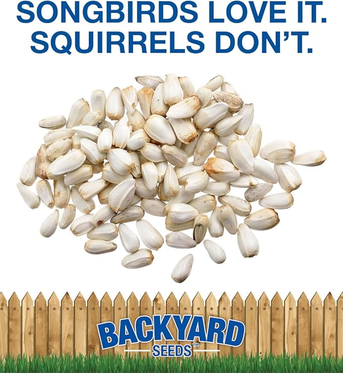 CountryMax Backyard Seeds Safflower for Birds 20lbs - Premium Cardinal Bird Seed for Outside Feeders, Medium Bag of Wild Bird Food