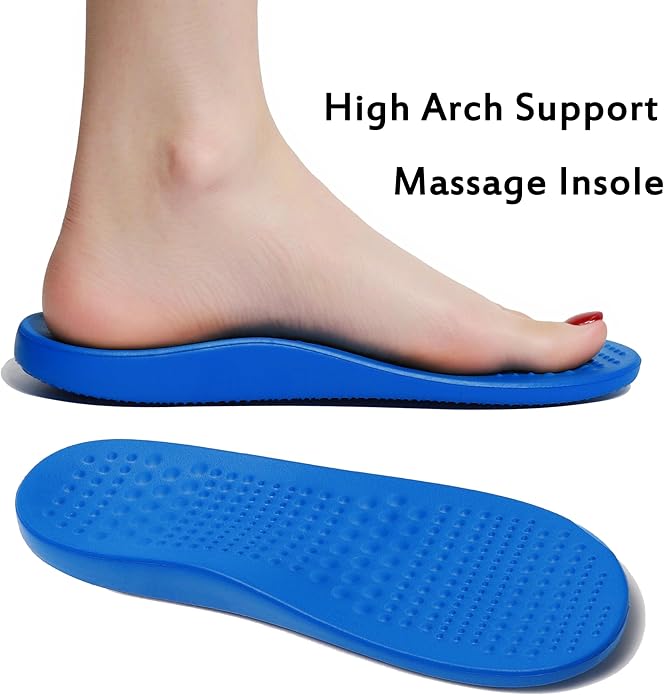 Women Men Orthopedic Clogs Arch Support Garden Shoes Sandals Slippers with Plantar Fasciitis Insoles