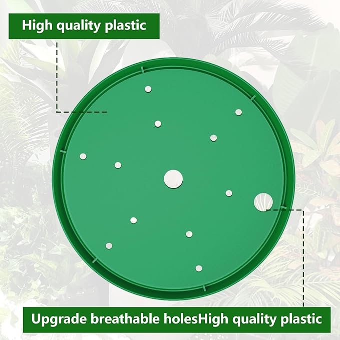 Adjustable Height Planter Inserts for Large Pots, Portable Planter Filler Plant, Lift Inserts for Indoor Outdoor Tall Taper Flower Pot, (11-17” Rise, 6" Base, 8" or 10" Top) (Green, shorts)