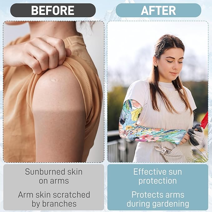 Gardening Sleeves for Women Farm Sun Protection Thorn Proof Cooling Arm Sleeves to Cover Arms for Garden Sports